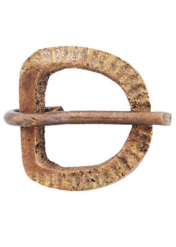 Medieval Cast Brass Buckle, Small
