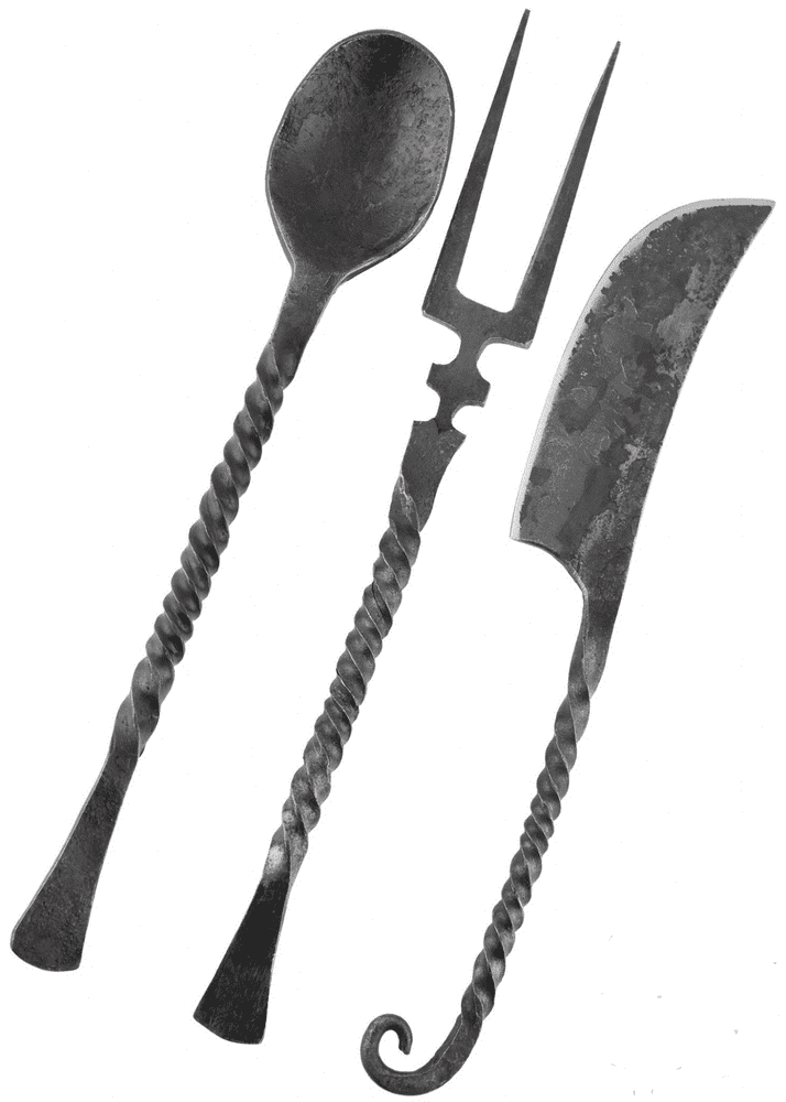 Medieval Cutlery Set Hand Forged