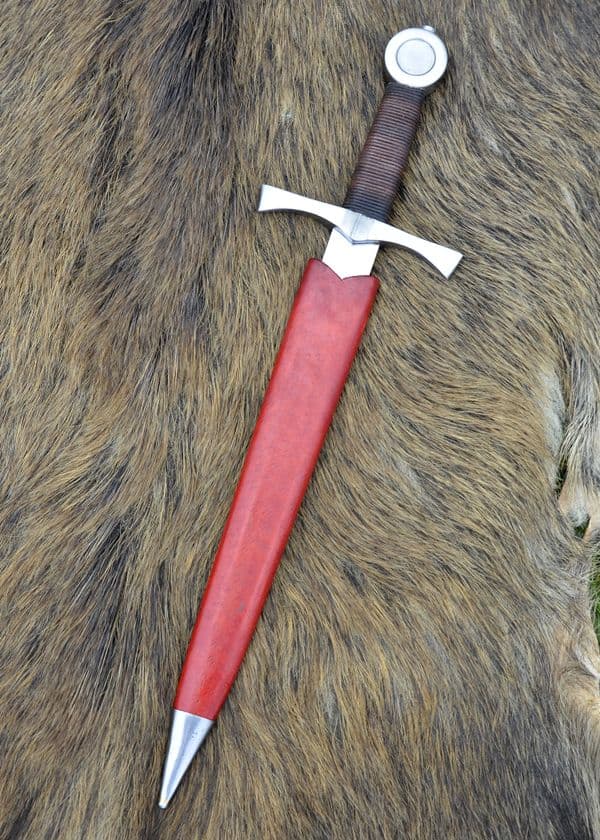 Medieval Dagger With Scabbard, Blunt, Light Combat Version