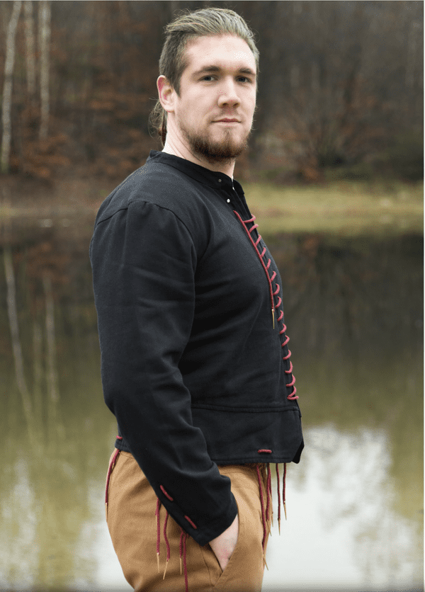 Medieval Doublet with Braided Cords
