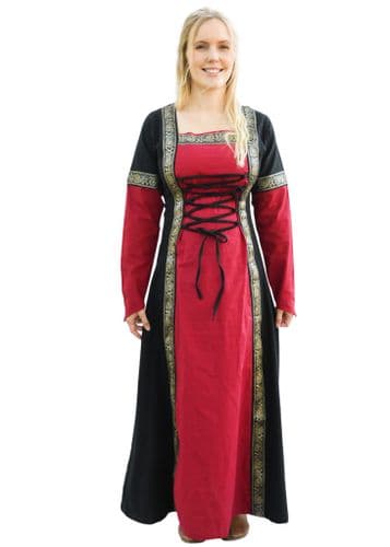 Medieval Dress Red/Black