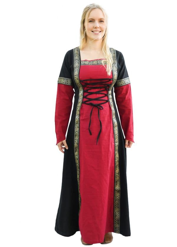 Medieval Dress Red/Black
