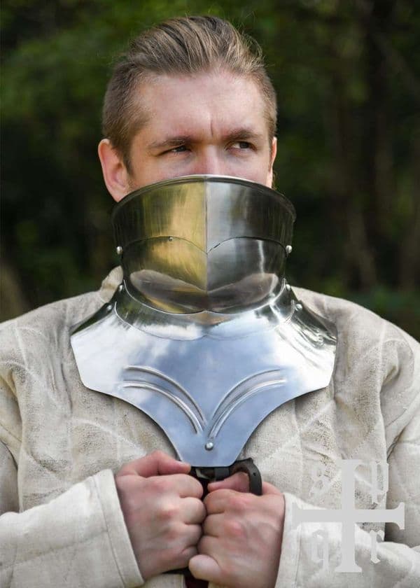 Medieval Gorget, 15th–16th Century, 1.6 mm Steel