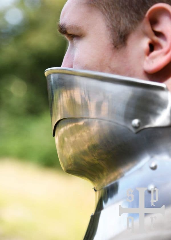 Medieval Gorget, 15th–16th Century, 1.6 mm Steel
