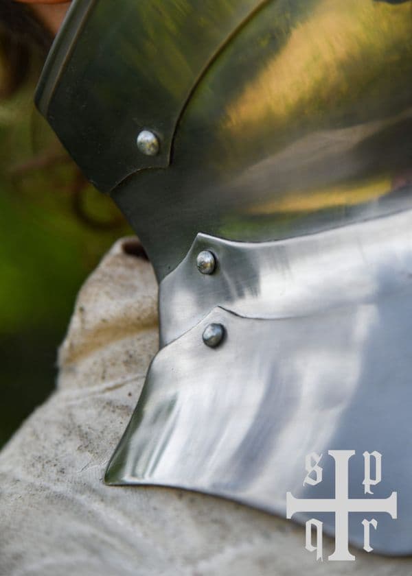 Medieval Gorget, 15th–16th Century, 1.6 mm Steel