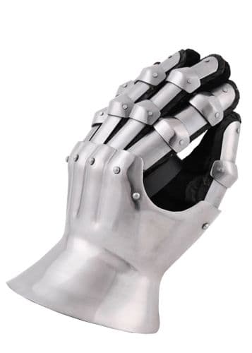 Medieval Hourglass Gauntlets, 14th C., 1.6 mm Steel