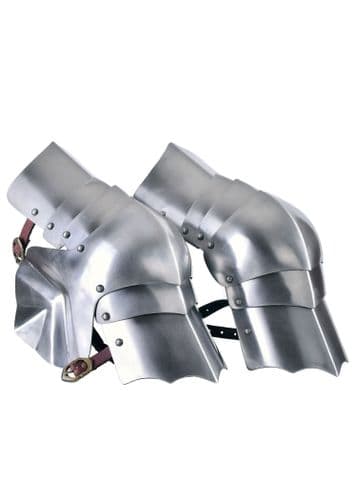 Medieval Knee Guards, 15th Century, Pair