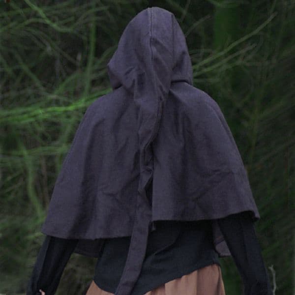 Medieval Mans Hood made from a Wool Mix