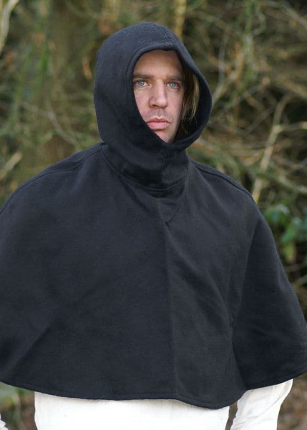 Medieval Mans Hood made from a Wool Mix