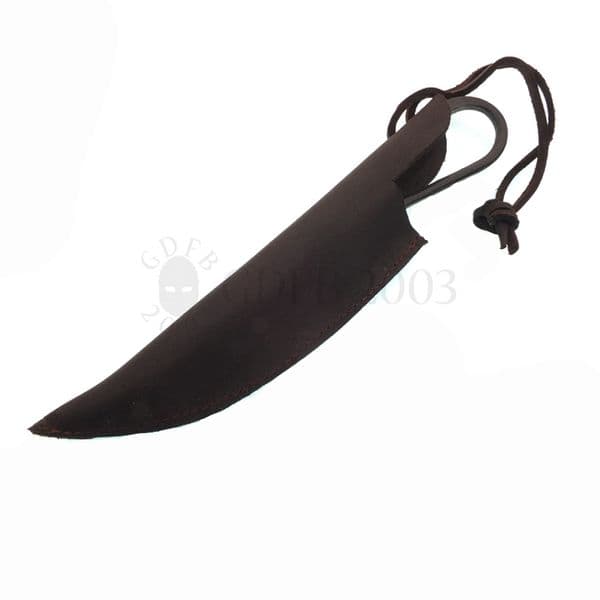 Medieval Practical Knife with Leather Sheath,