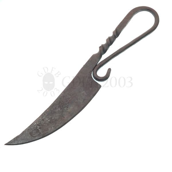 Medieval Practical Knife with Leather Sheath,