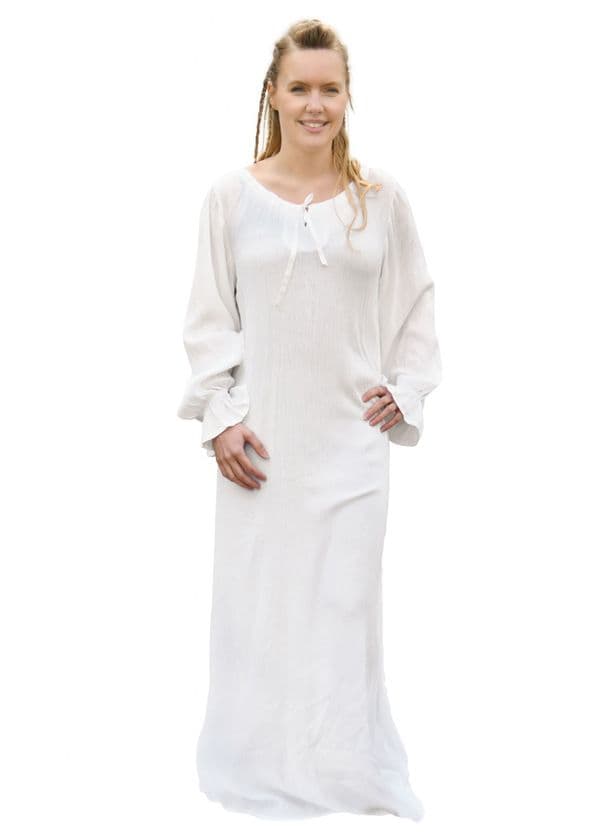 Medieval Shift, Crinkle Effect- White