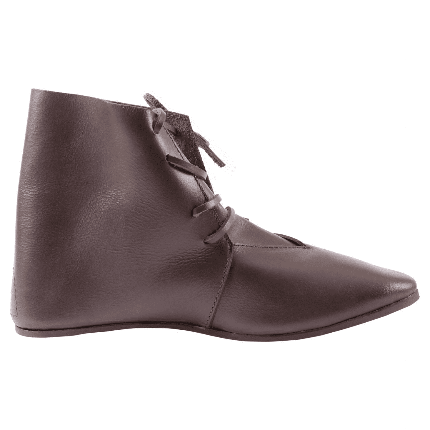 Medieval Side Laced Ankle Boot Dark
