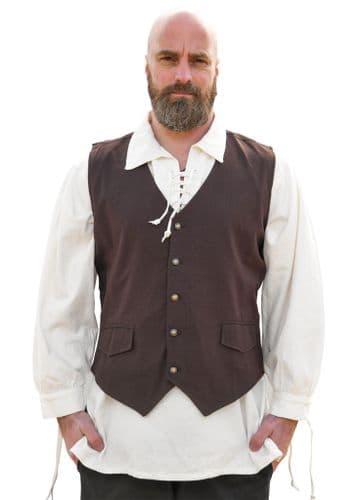 Medieval Waistcoat- Brown