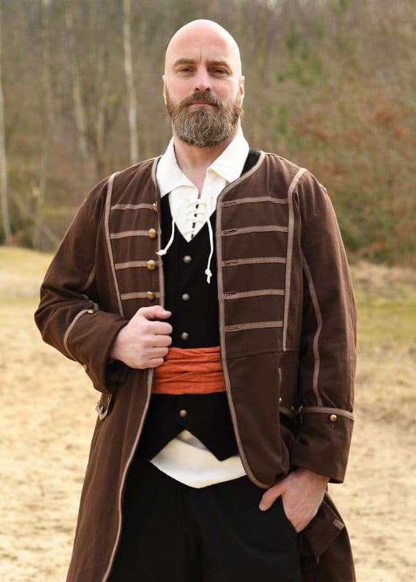 Medieval Waistcoat- Brown or Black