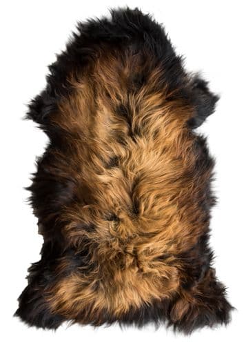 Nordic Sheepskin, Black with Mottled Tips