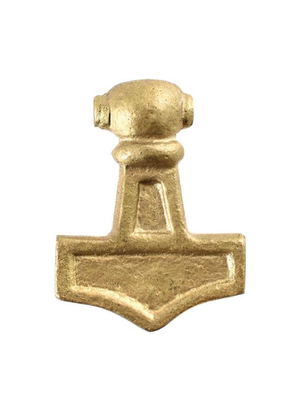 Pendant Thor's Hammer , Brass,