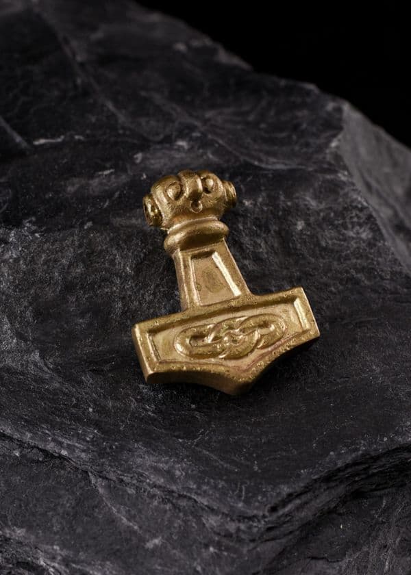 Pendant Thor's Hammer , Brass,