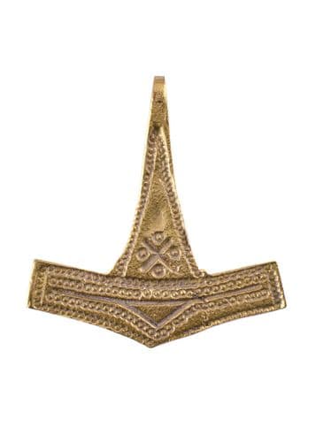 Pendant Thor's Hammer - Brass,