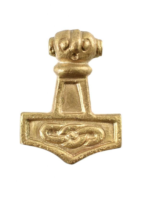 Pendant Thor's Hammer , Brass,