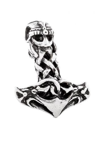Pendant, Thor's Hammer "Mjolnir With Helmet"