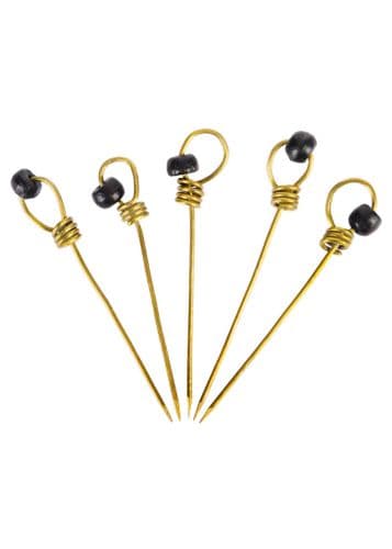 Pins with Beads Set of 5