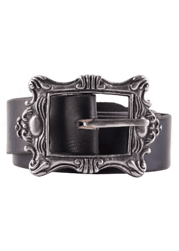 Pirate Belt With Antique Brass Buckle Leather