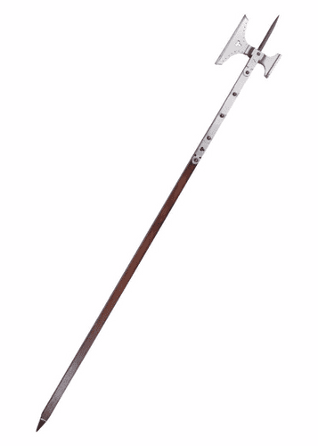 Pole Axe With Wooden Shaft circa 1475