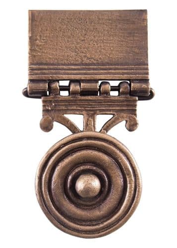 Pugio Frog for Roman Belt- Mainz Pattern, Brass, Pair