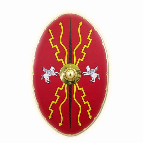 Roman Centurion Wooden Scutum, Linen Covered