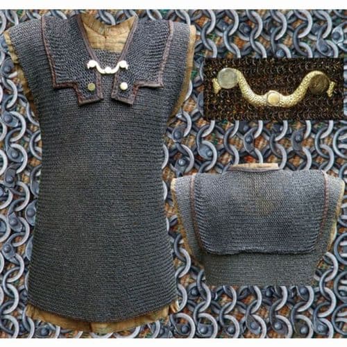 Roman Chain Mail Lorica Hamata, 6mm I.D Rings Thickness 1mm, Available in 3 Sizes