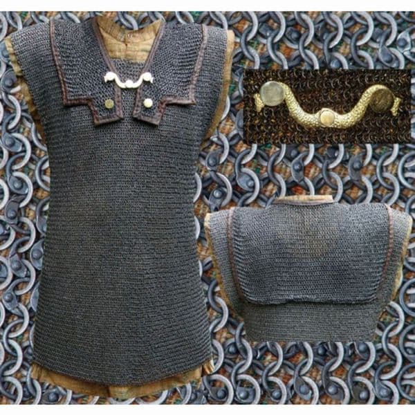 Roman Chain Mail Lorica Hamata, 6mm I.D Rings Thickness 1mm, Available in 3 Sizes