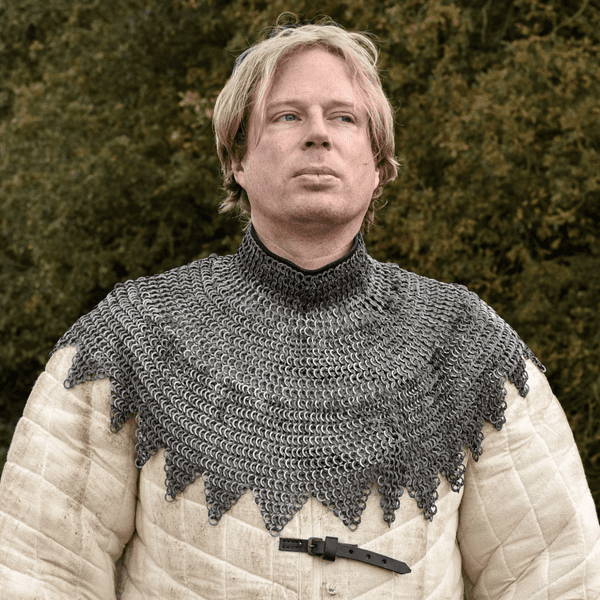 Roman Chainmail Bishop's Mantle/Leather Straps