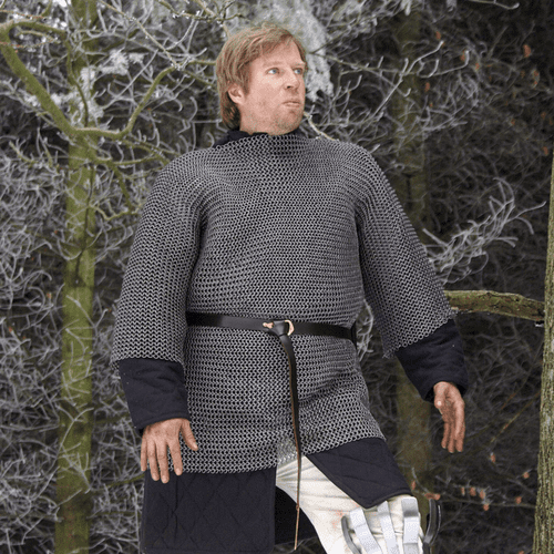 Roman Chainmail Mid Sleeved Haubergeon, Rings 6mm i.d