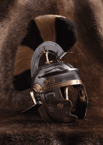 Roman Helmet-Imperial Gallic-G- Weisenau, Steel with Crest