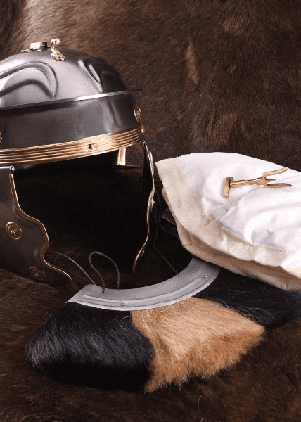 Roman Helmet-Imperial Gallic-G- Weisenau, Steel with Crest