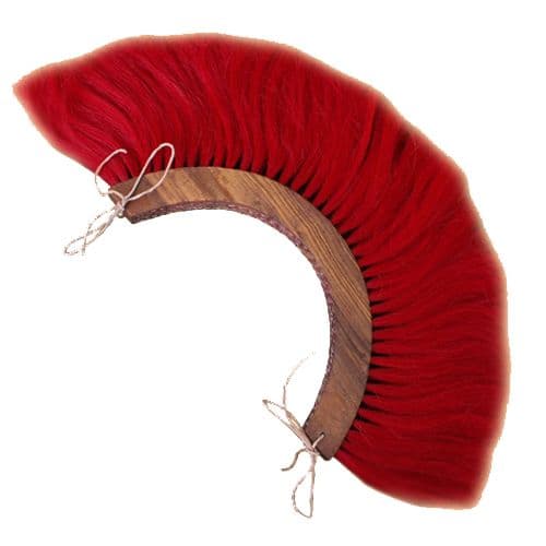 Roman Wooden Plume Crista Red