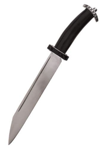 Short Sax With Horn Handle and Leather Sheath