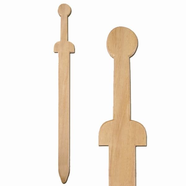 Short Wooden Training  Sword