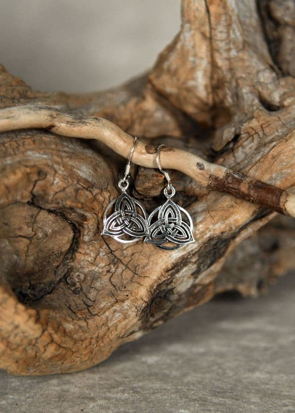 Silver Earrings- Celtic Triqueta