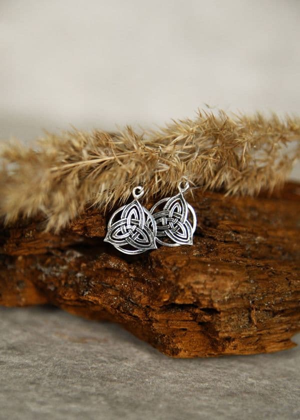 Silver Earrings- Celtic Triqueta