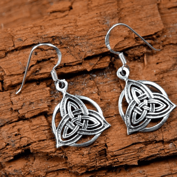 Silver Earrings- Celtic Triqueta