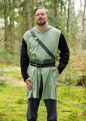 Sleeveless Tunic with Hood