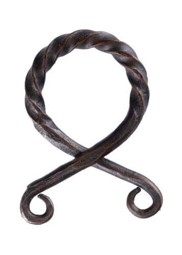 Small Iron Troll Cross Pendant-Twisted Design
