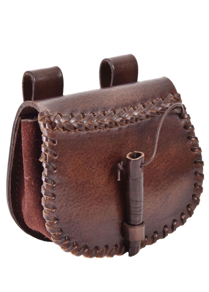 Small Leather Belt Bag Brown