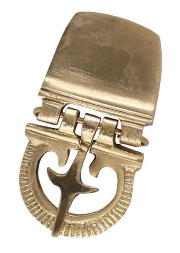 Small Ornate Belt Buckle Brass