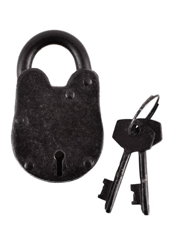 Small Padlock with two Keys made of Steel