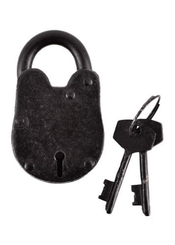 Small Padlock with two Keys made of Steel