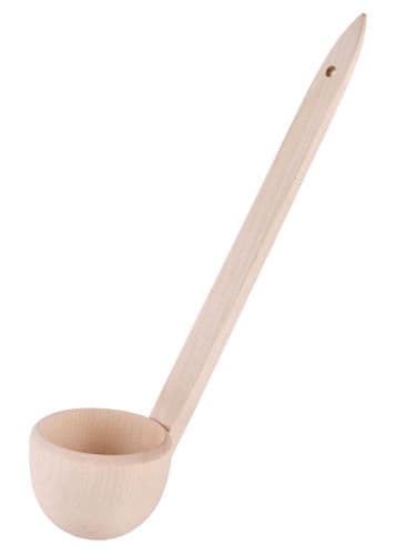 Small Wooden Ladle, Maple Wood, approx 36 X 8.5cm