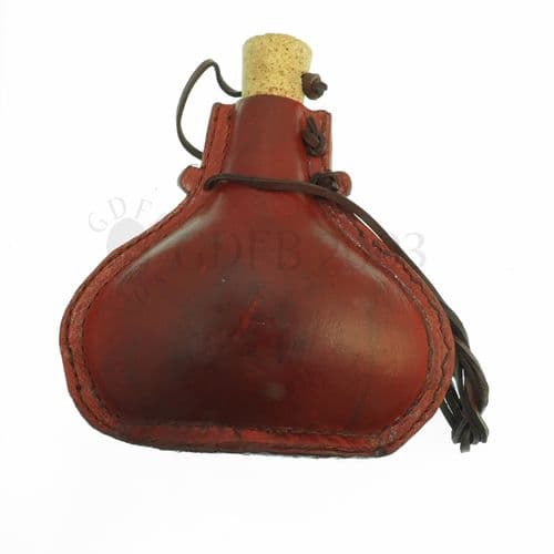 Steel Leather Covered Flask 0.5L